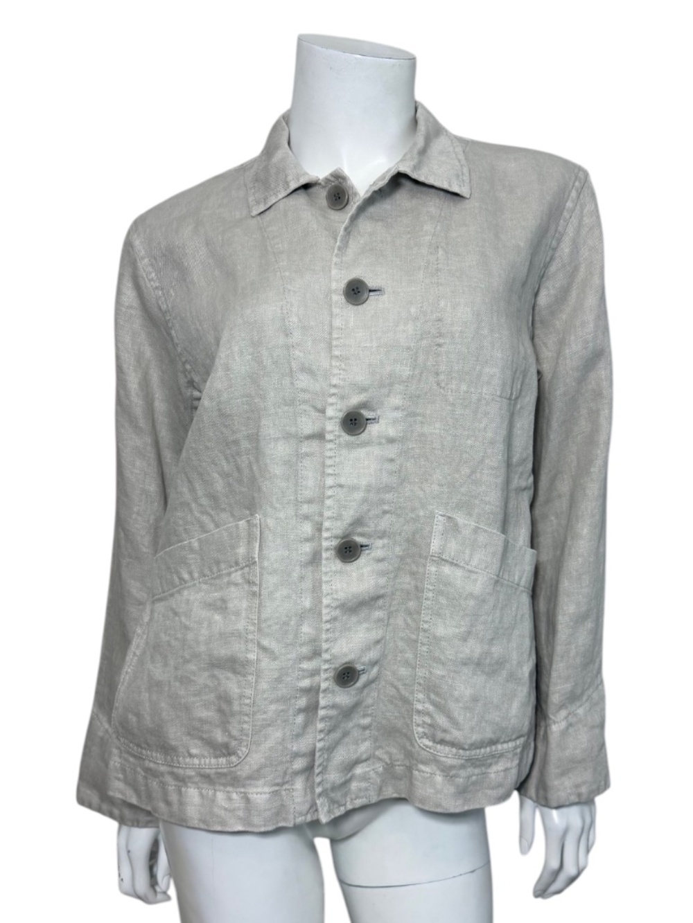 NWOT Pas de Calais Linen Jacket in Grey Size FR 34/ XS